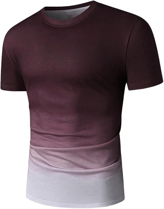 Ombre Gradient Short Sleeve T-Shirt